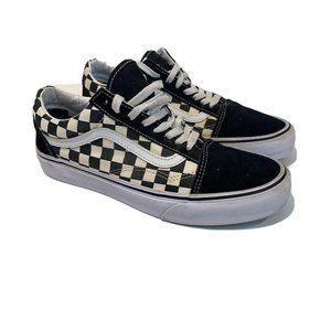 VANS Old Skool 500714 Low Shoes Black White Checkerboard Women’s 9 Men’s 7.5